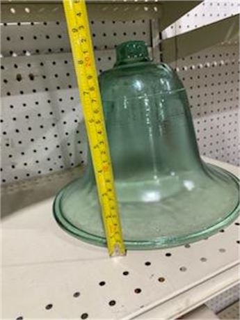 Vintage Green Glass Bell Cover