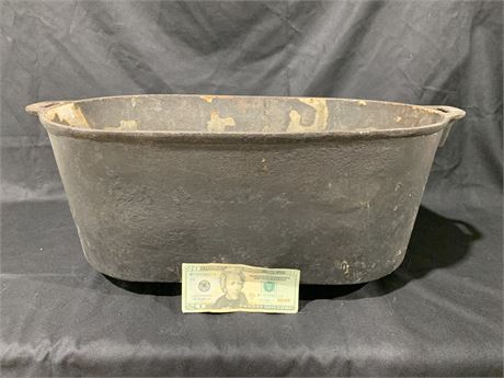 Antique Cast Iron Footed Boiling Pot