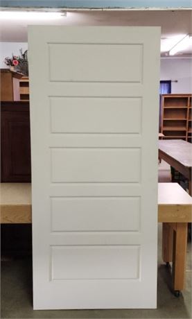5 Panel Wood Door Slab - 36x80
