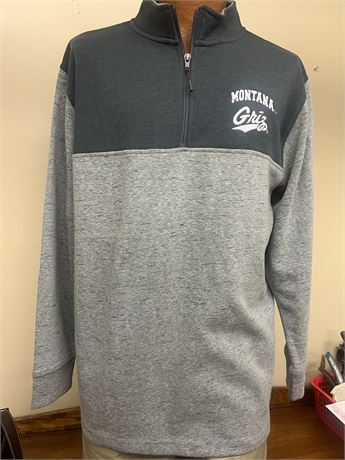 Champion Two Toned Gray University of Montana Grizz Pullover Size Large