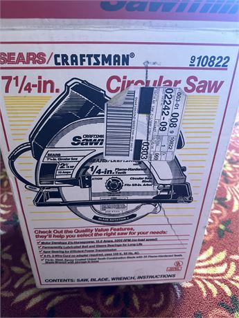 Craftsman Sawmill Circular Saw