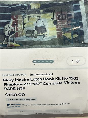 Mary Maxim Latch Hook Kit Rug