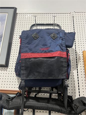Camp Trails External Frame Blue and Red Hiking/Camping Large Backpack