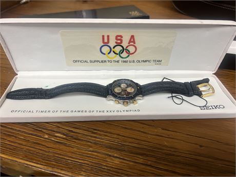 Seiko USA 1992 Olympic Official Timer of the Games of XXV Olympiad Watch