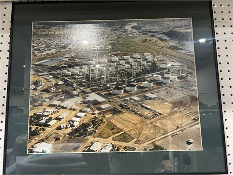 Aerial View of The ConocoPhillips Refinery Framed Print