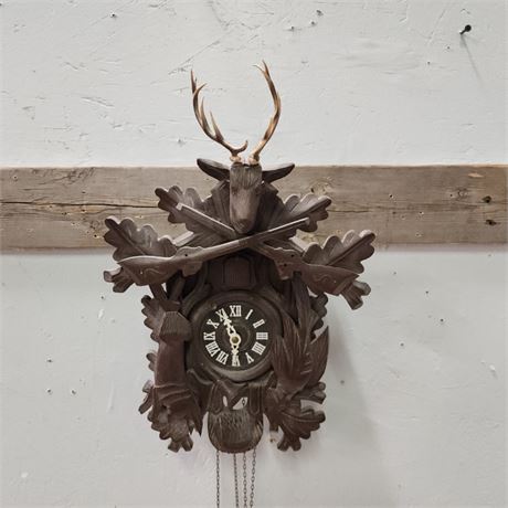 Vintage Cuckoo Clock - horn broke