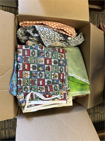 2 Boxes of Fabric