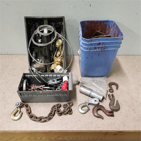 38lbs of Assorted Towing Hooks/Fittings/Hardware