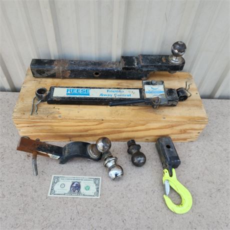 Assorted Trailer Hitches/Balls