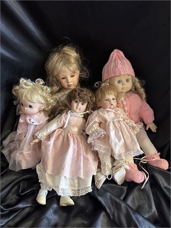 Vintage Dolls Pretty In Pink