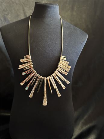 Gold Plated Tribal Style Necklace