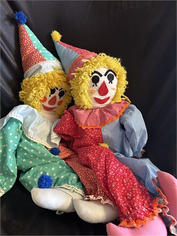 RaggedyAnn and Andy style Clowns
