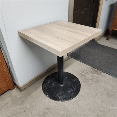 Small Dining/Cafe/Bistro Table w/ Cast Iron Base - 24x24x32