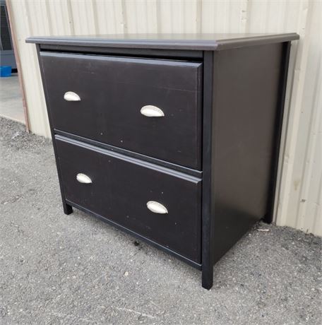 Nice Black Wood File Cabinet - 33x2030