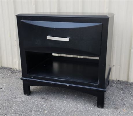 Nice Black Wood Night Stand - 24x16x23