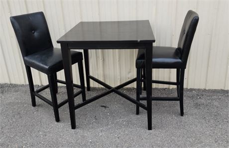 Tall Table & 2 Chairs - 32x32x36