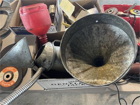 Oil Cans and Funnels