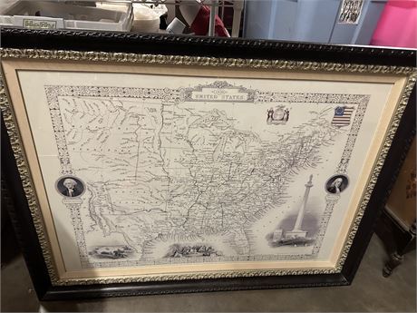 Map of the Early Settlers in Beautiful Frame