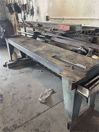 Welding Table..Large Vise..Scap Iron