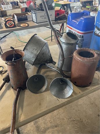 Misc Oil Cans and Funnels