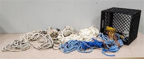 Assorted Rope w/ Crate