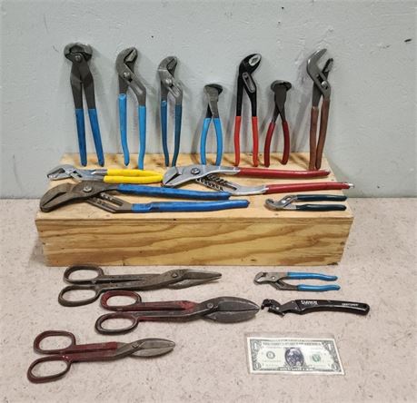 Nice Assortment of Adjustable Pliers & Shears