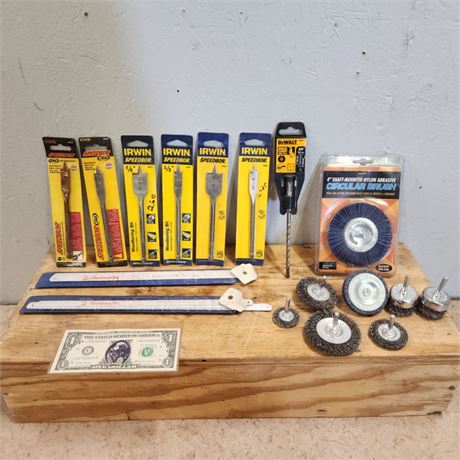 New Drill Bits/Blades/Wire Brush Wheels