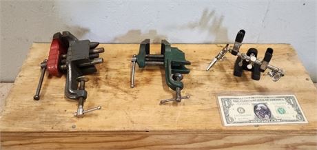 Small Specialty Bench Vise Trio