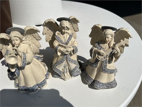 3 Singing Angel Music Boxes-Very Detailed