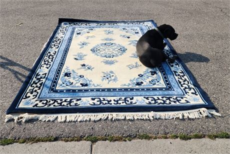 Nice Plush Oriental Rug w/ Backing - 106"x 70"