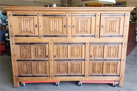 NICE Wall Cabinet w/ Locking Doors - LARGE and Heavy - 89x20x61