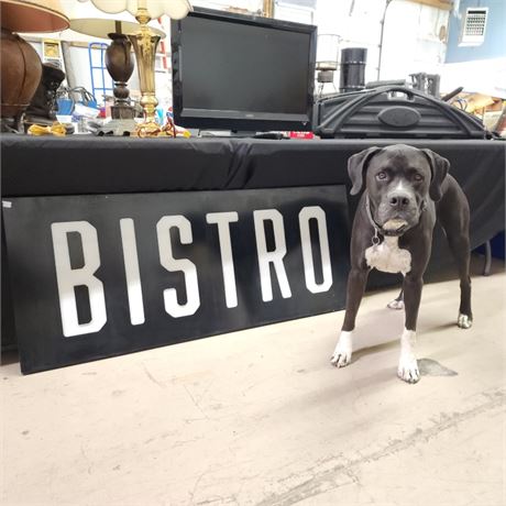 Large Metal Frame Bistro Sign - Nice - 54x24