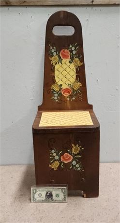 Small Antique Hand Painted Wood Chair