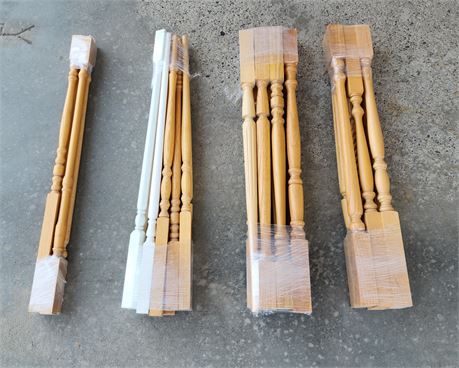 32"x1.5" Solid Wood Spindles...27pc