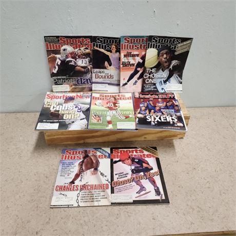 Collectible Sports Magazines with Classic Covers