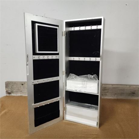 NEW Mirrored Jewelry Armoire & Key!  - 15x4x40