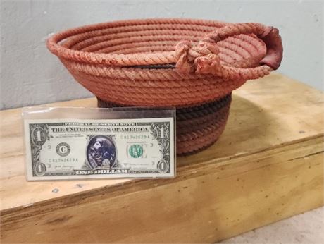 Collectible Lariat Rope Bowl