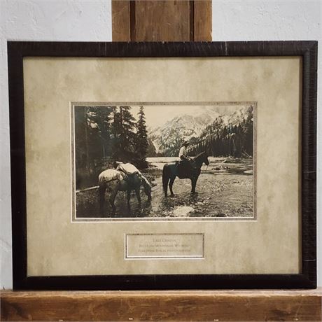 Elsa Spear Byron "Packing" Lake Geneva Big Horn Mountains Vintage Photograph