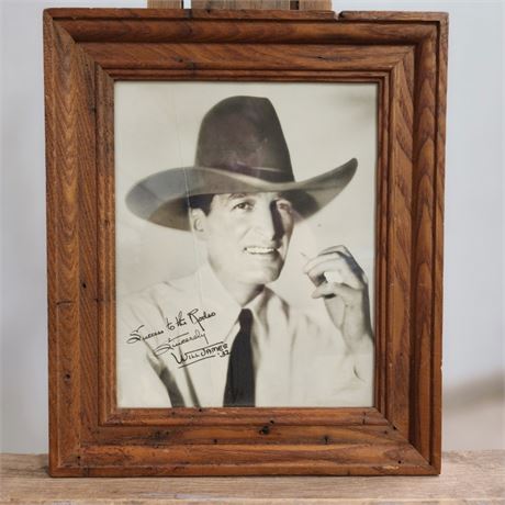 Will James 6/75 Autographed Framed Photograph