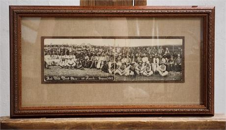 101 Ranch Wild West Show 1913 Season Panoramic Vintage Photo