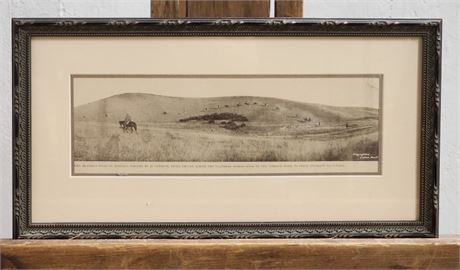 Luxton, Banff -Two Hundred Head of Buffalo, Circled by 50 Cowboys, Being Driven