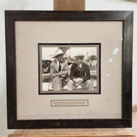 Will James & Eugene Forde Vintage Photograph - 20x19