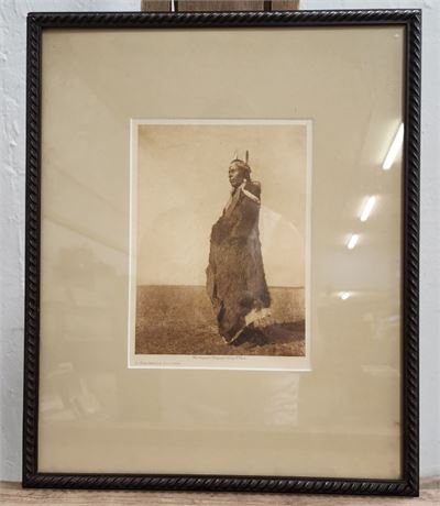 E.L. Curtis: A Blackfoot Soldier Vintage Photograph