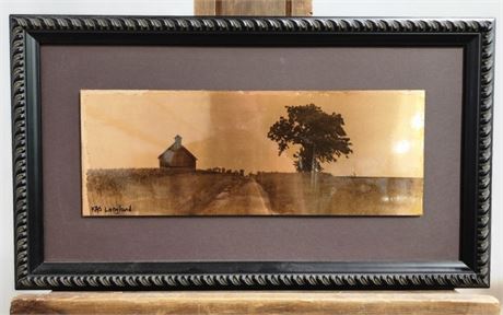 Kas Langland: The Prairie - Photograph Emulsion on Copper - 21x12