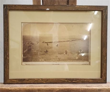 C.D. Kirkland: No. 45 Chasing a Yearling Vintage Photograph - Cheyenne, WY