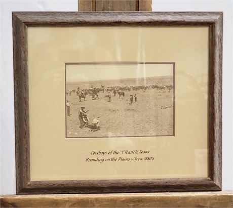 Cowboys of the 7 Ranch Vintage Photograph - 1880