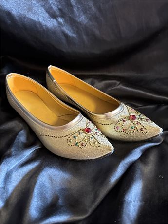 Ladies Jeweled Evening Slippers