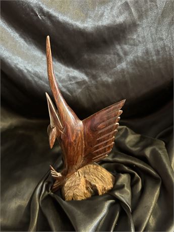 Wood Carved Marlin