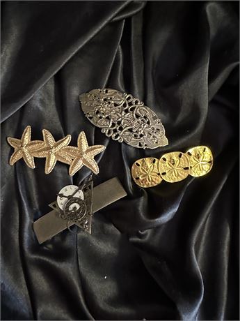 4 Unique Barrettes