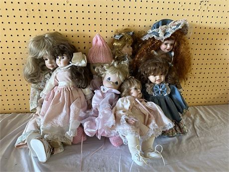 Lot of Dolls